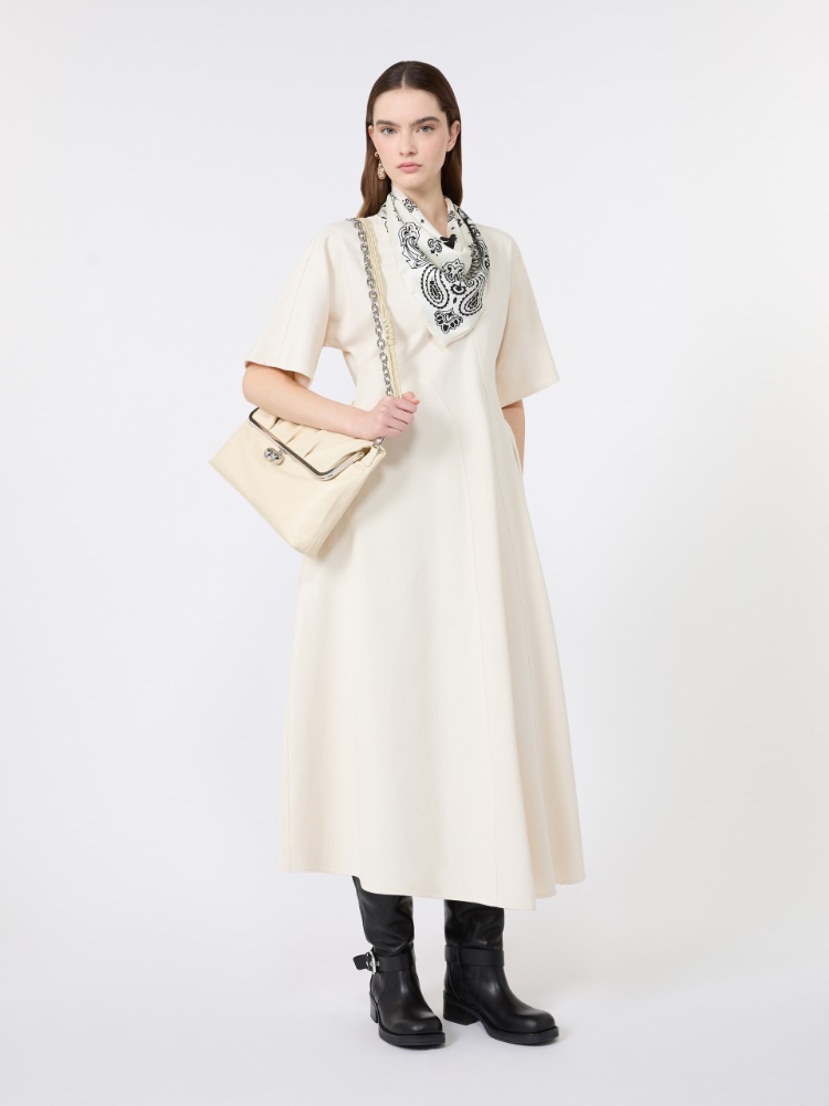 Washed cotton dress - ECRU - Max Mara