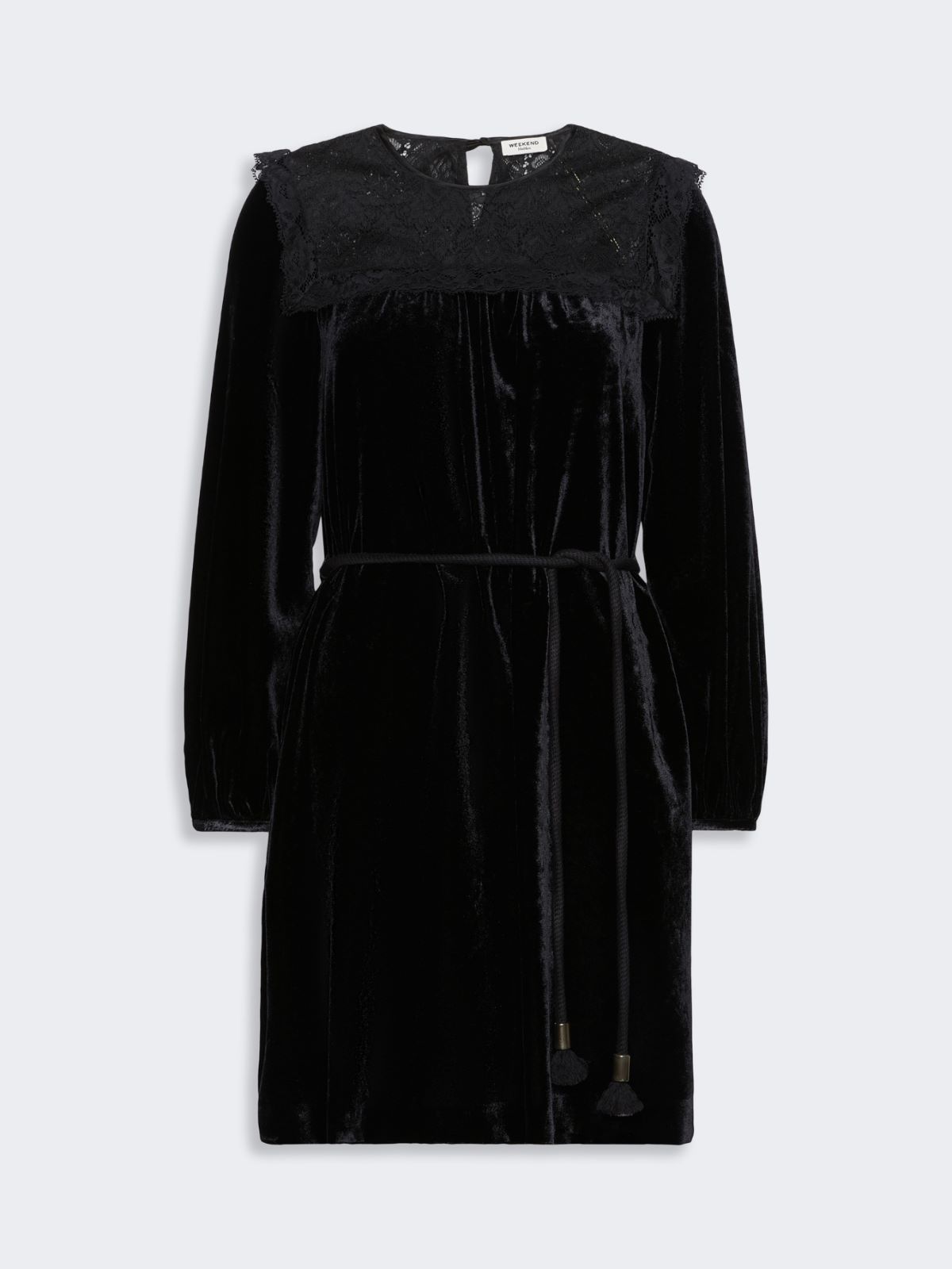Velvet short dress - BLACK - Max Mara - 5