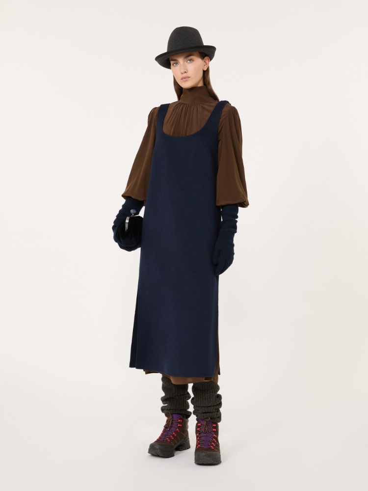 Robe en crêpe de Chine de soie - BRUN - Max Mara - 2