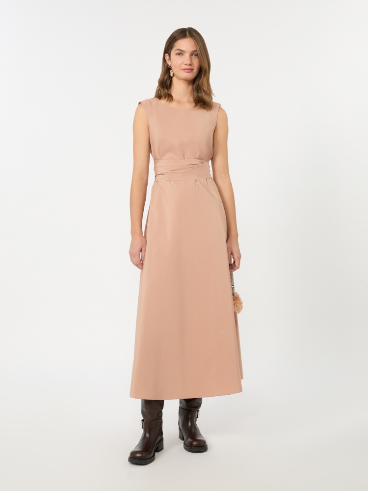 Flared taffeta dress - PINK