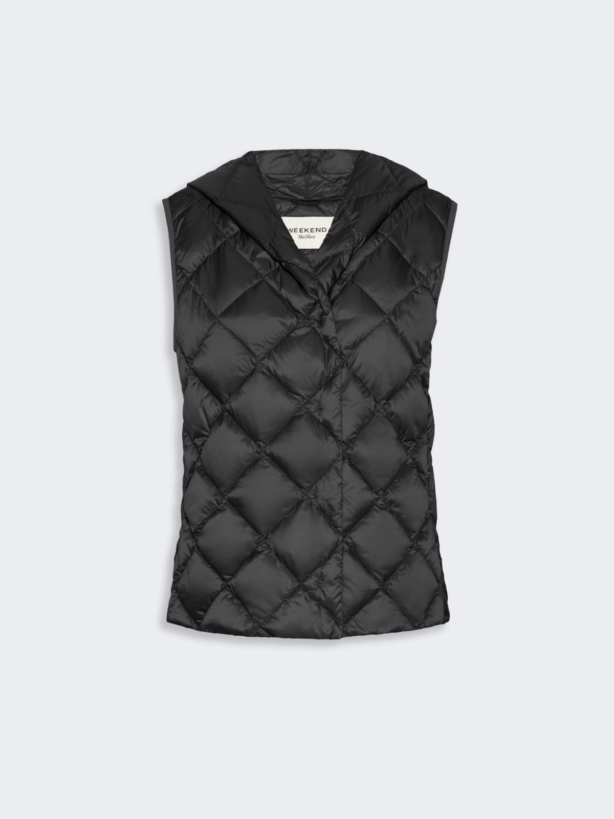 Water-repellent plain-weave fabric padded gilet - BLACK - Max Mara - 5