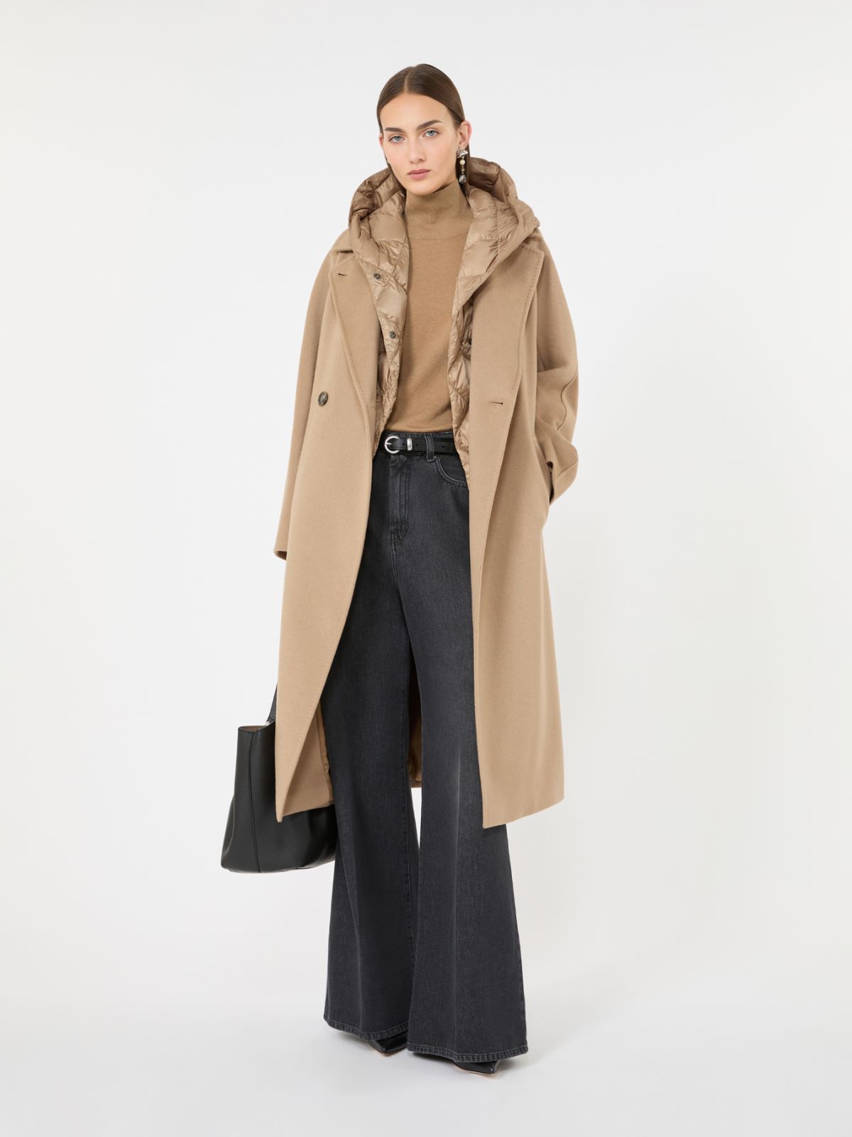 Water-repellent plain-weave fabric padded gilet - CAMEL - Max Mara