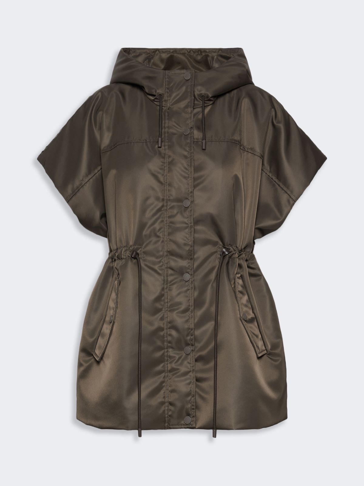 Water-repellent twill padded gilet - MUD - Max Mara - 6
