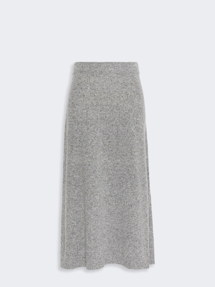 Gonna svasata in tweed di mista lana - GRIGIO MEDIO - Max Mara - 4