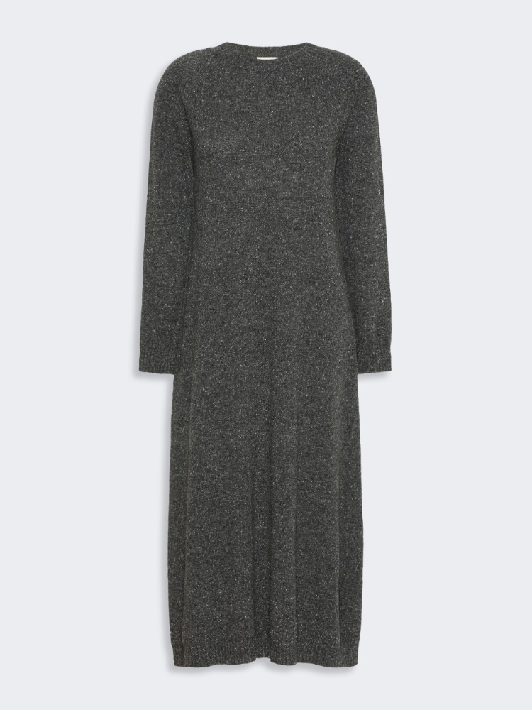Dress in wool-blend tweed - DARK GREY - Max Mara - 4