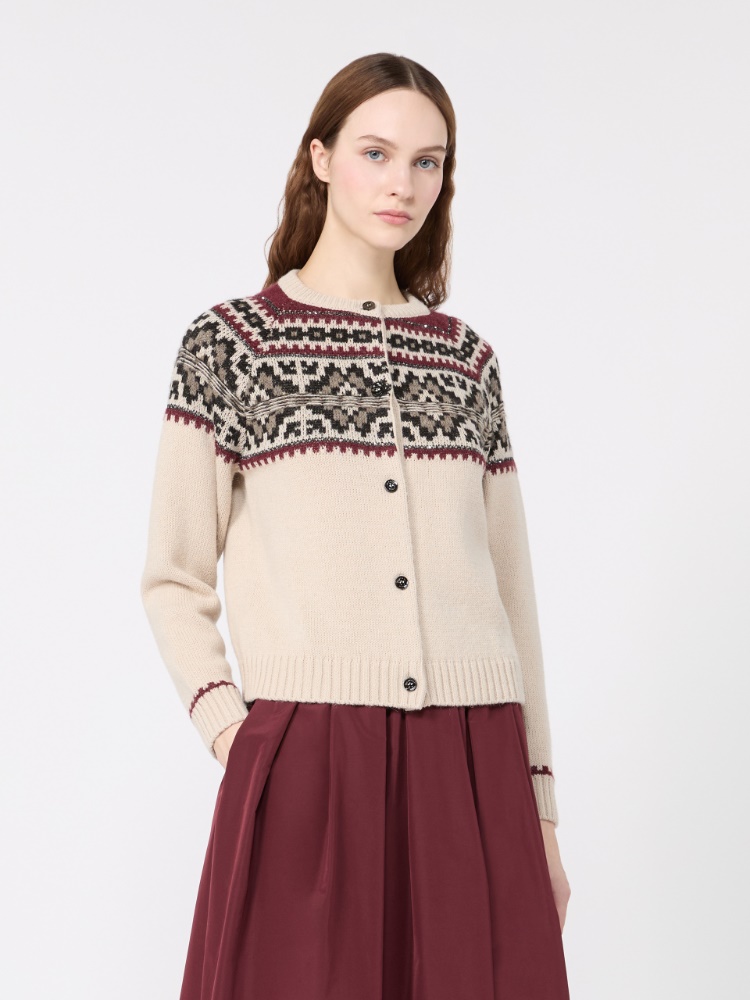 Alpaca-blend cardigan - IVORY - Max Mara - 2