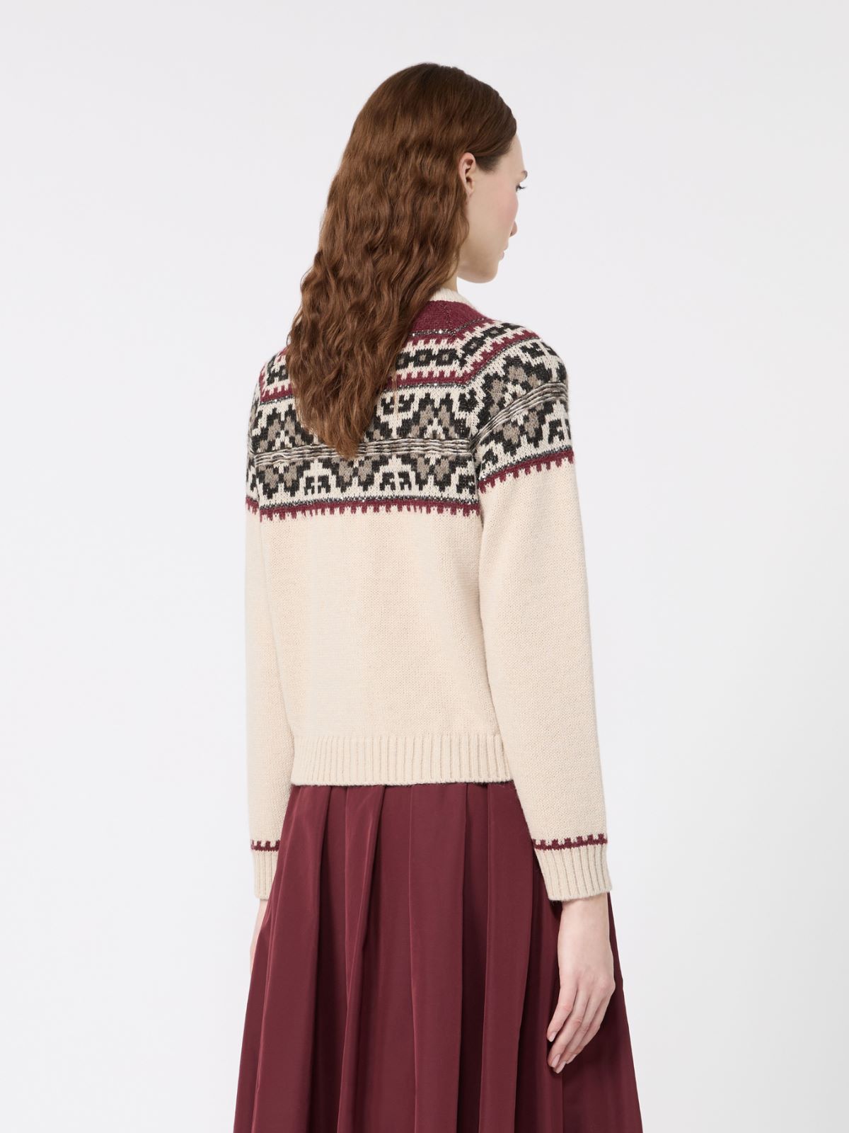 Alpaca-blend cardigan - IVORY - Max Mara - 3