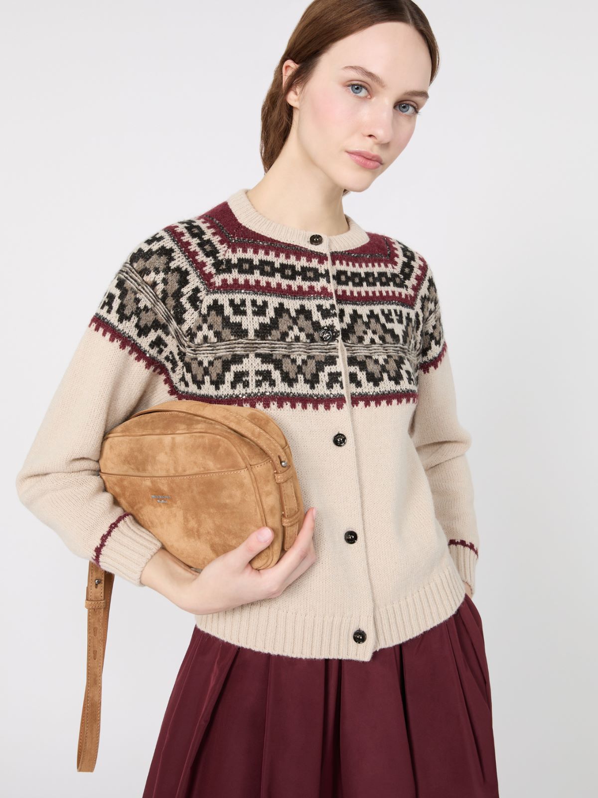 Alpaca-blend cardigan - IVORY - Max Mara - 4