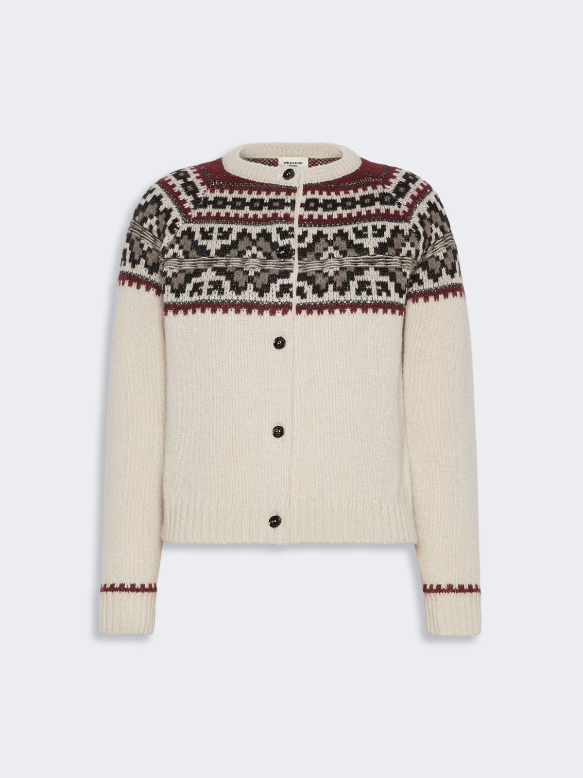 Alpaca-blend cardigan - IVORY - Max Mara - 5
