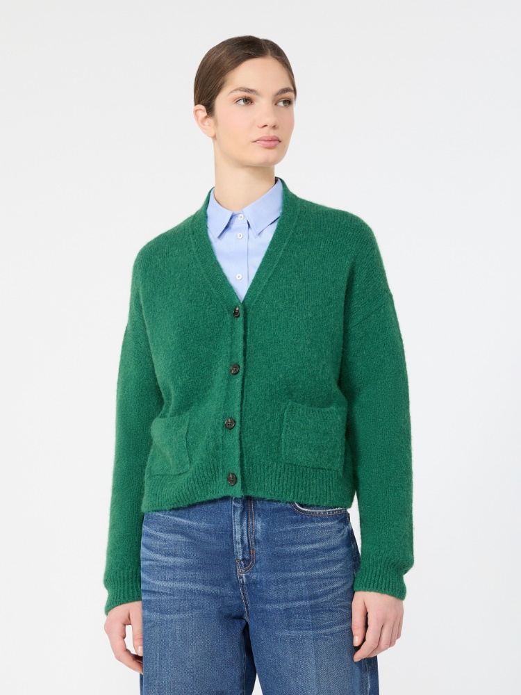 제타타 알파카 가디건 - DARK GREEN - Max Mara - 2
