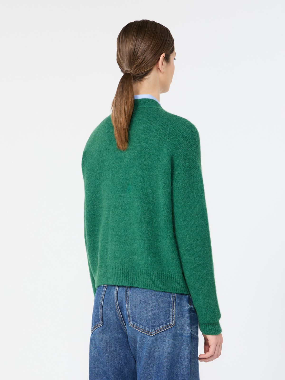 제타타 알파카 가디건 - DARK GREEN - Max Mara - 3