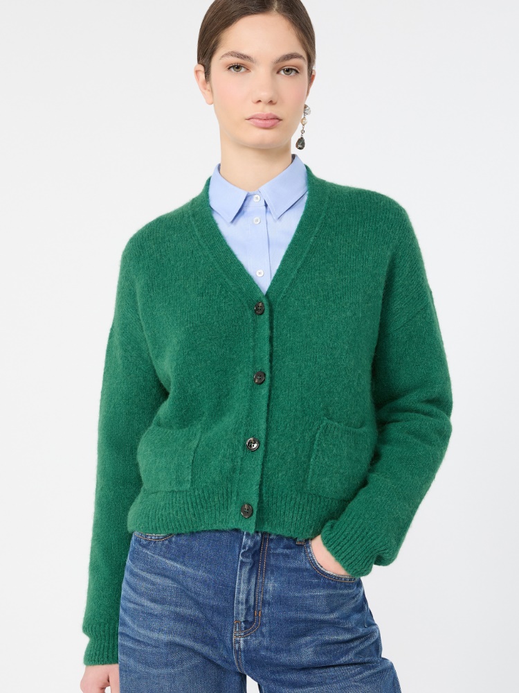 제타타 알파카 가디건 - DARK GREEN - Max Mara - 4