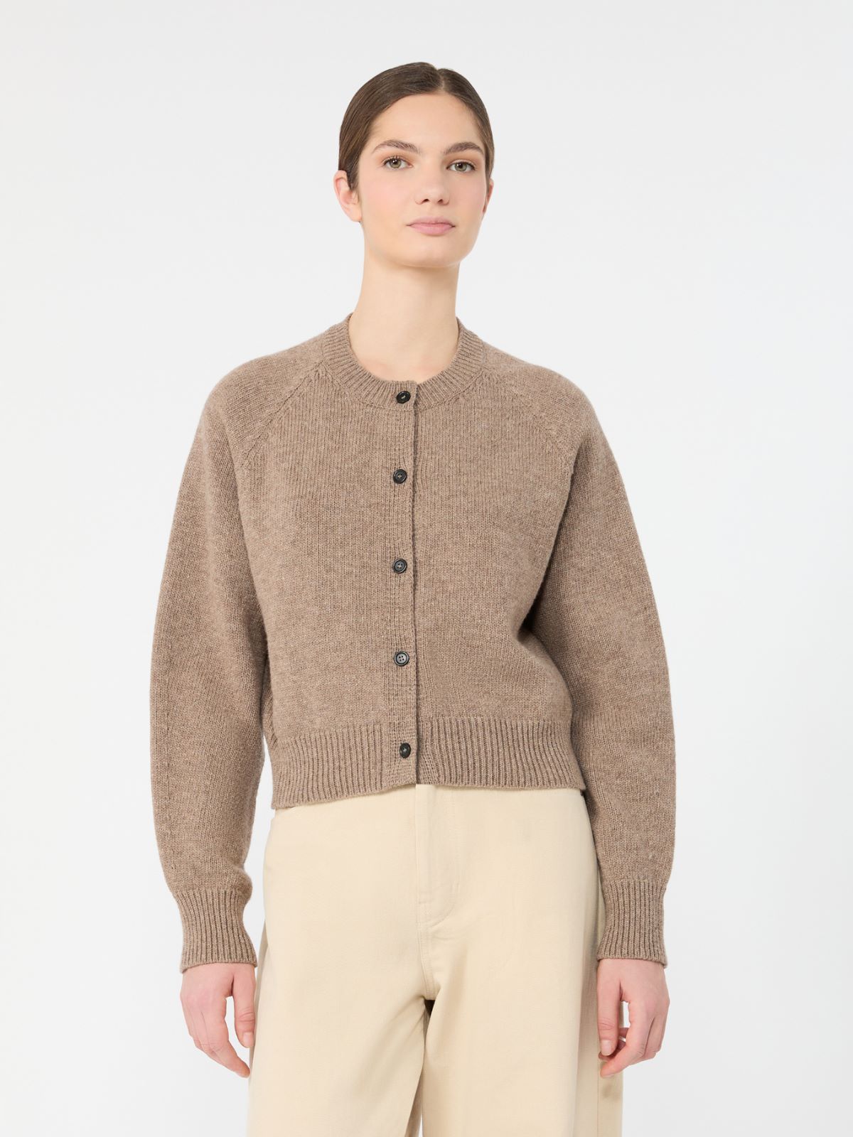 옴브로사 버진울 가디건 - HAZELNUT BROWN - Max Mara - 2