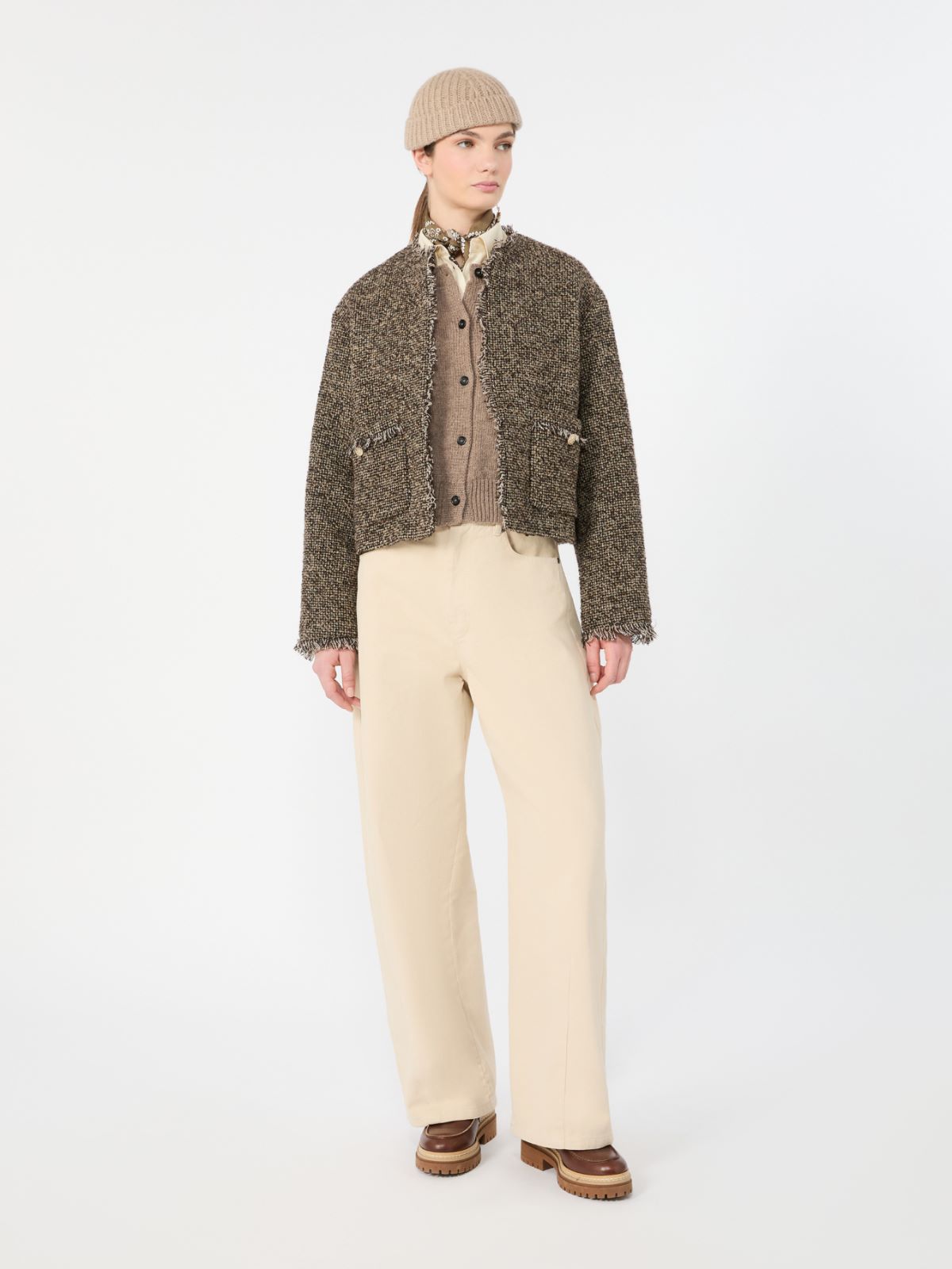 옴브로사 버진울 가디건 + HAZELNUT BROWN - Max Mara