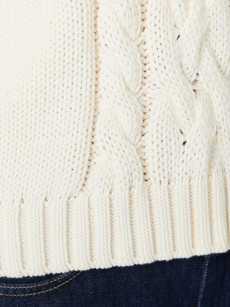 Gilet aus Baumwollgewebe - ECRU - 5