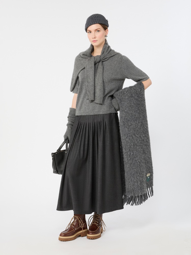 Cashmere yarn jumper - DARK GREY