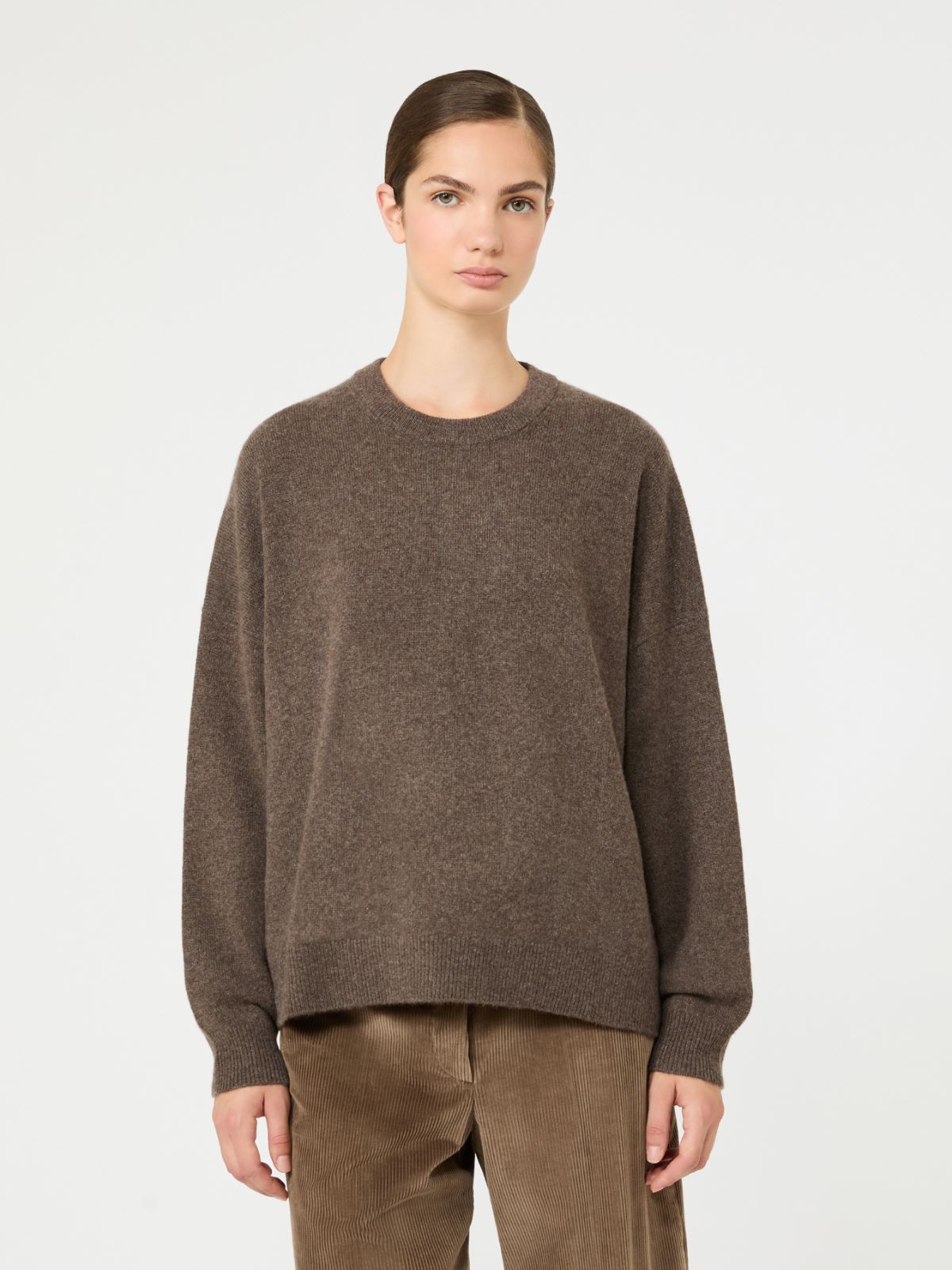 Cashmere yarn crew-neck jumper - MARRON GLACE' - Max Mara - 2