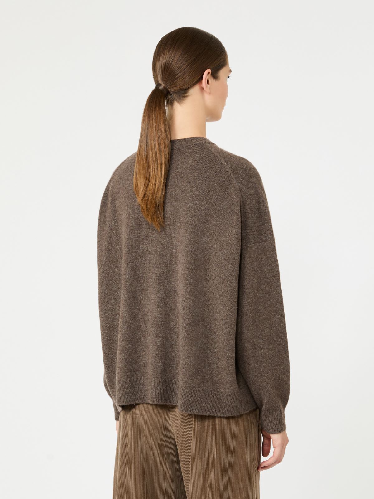 Cashmere yarn crew-neck jumper - MARRON GLACE' - Max Mara - 3