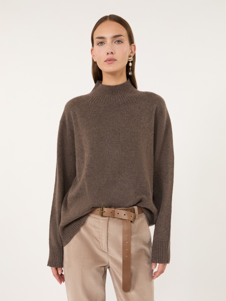 Cashmere turtleneck sweater - MARRON GLACE' - Max Mara - 4