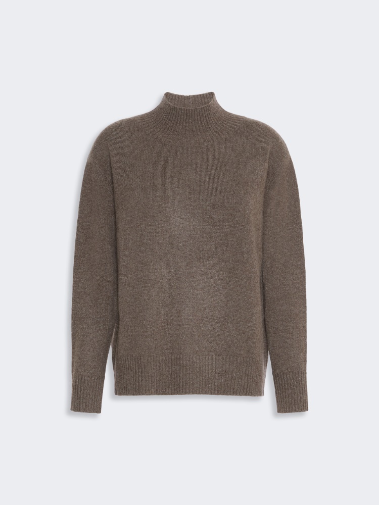 Cashmere turtleneck sweater - MARRON GLACE'