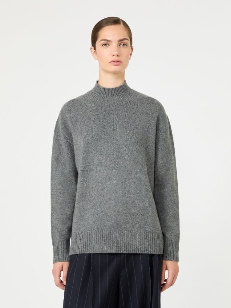 Cashmere turtleneck sweater - DARK GREY - Max Mara - 2