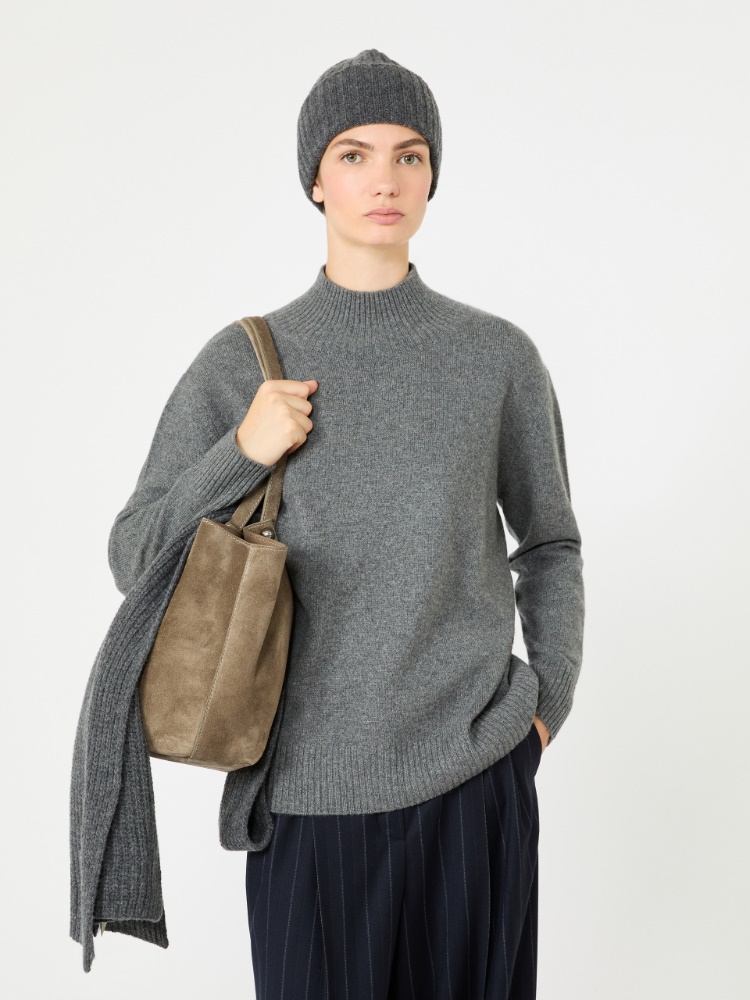 Cashmere turtleneck sweater - DARK GREY - Max Mara - 4