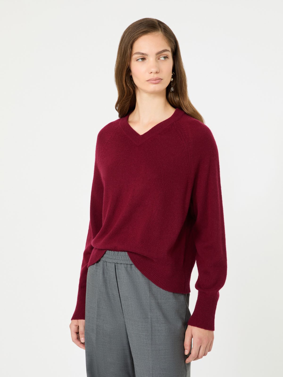 Cashmere sweater - BORDEAUX - Max Mara - 4