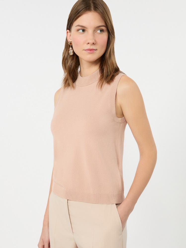 Stretch viscose sweater - PINK - 4