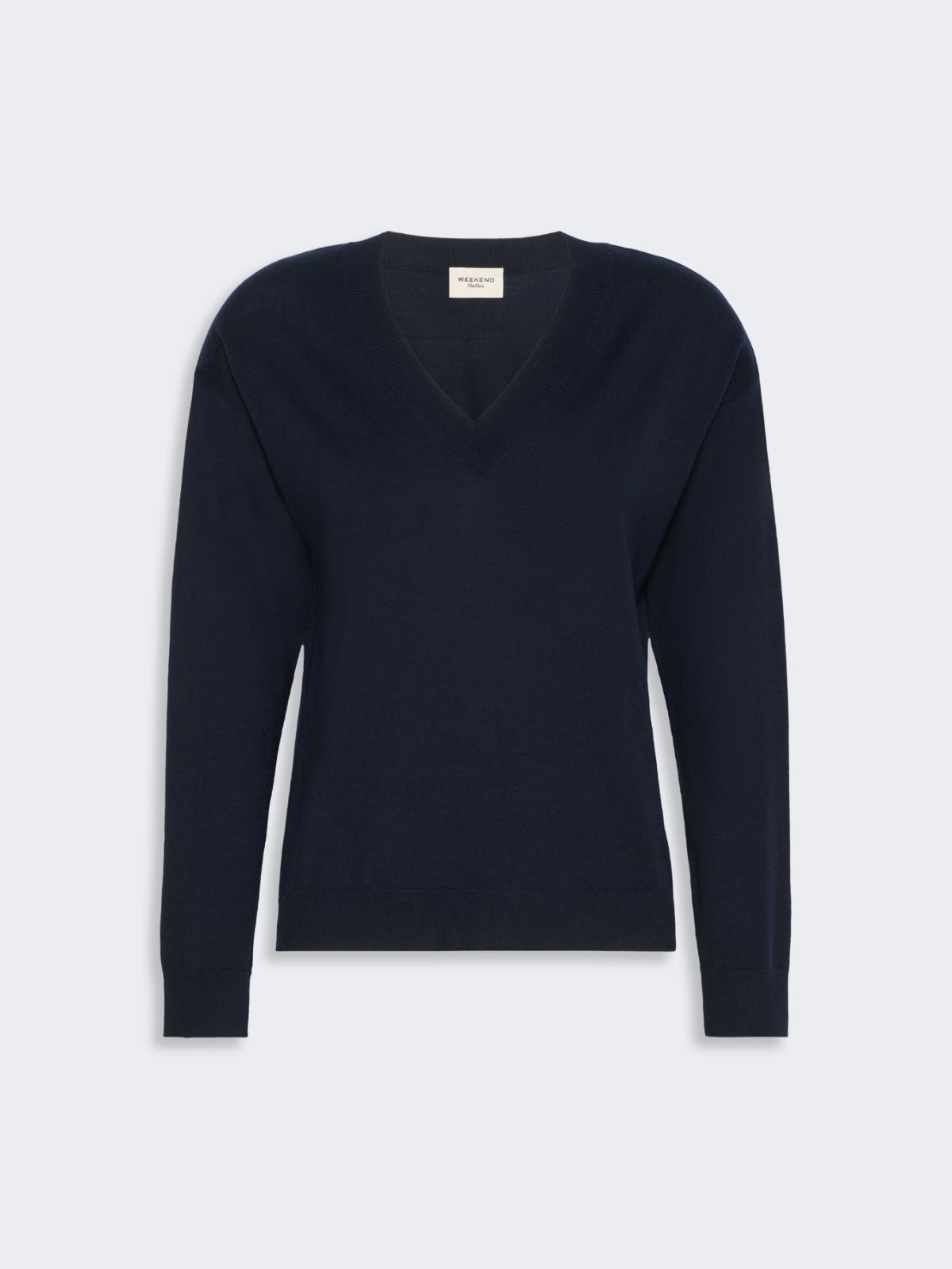 Weicher Pullover aus Wolle und Kaschmir - BLAU - Max Mara - 5