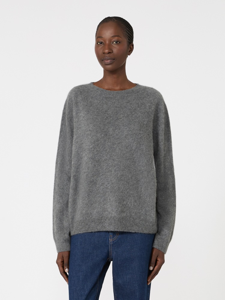 Wool and cashmere crewneck sweater - DARK GREY - Max Mara - 2