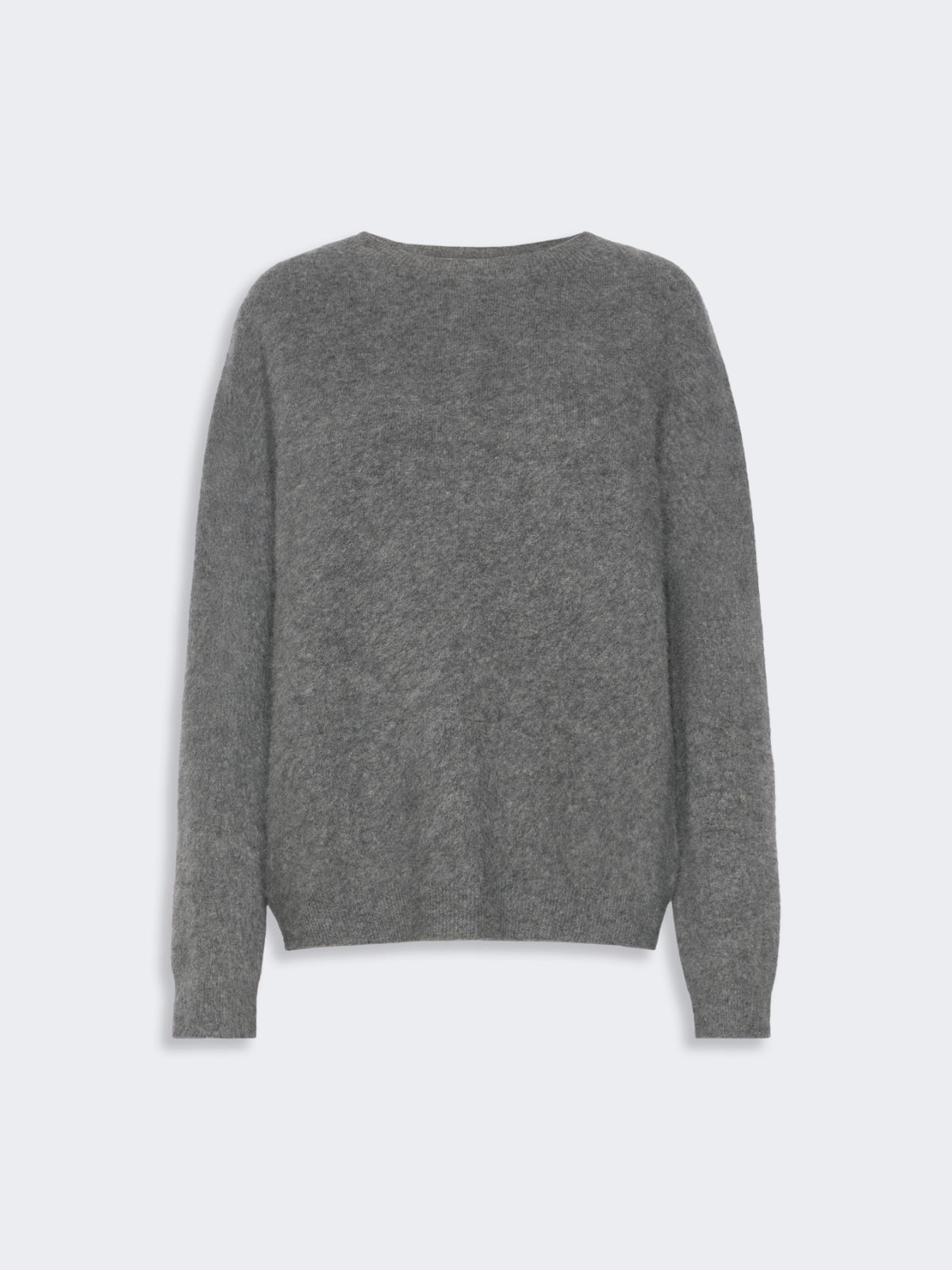 Wool and cashmere crewneck sweater - DARK GREY - Max Mara - 4