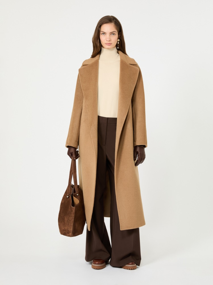 Wool and silk knit turtleneck - SAND - Max Mara