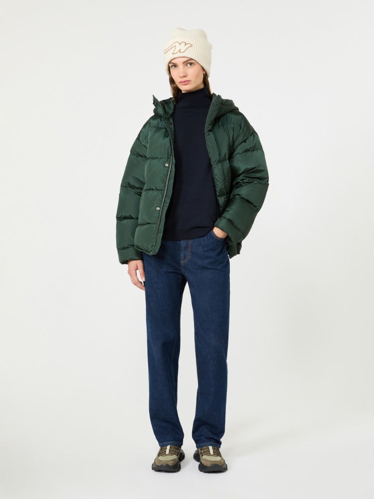 Wool and silk knit turtleneck - NAVY - Max Mara