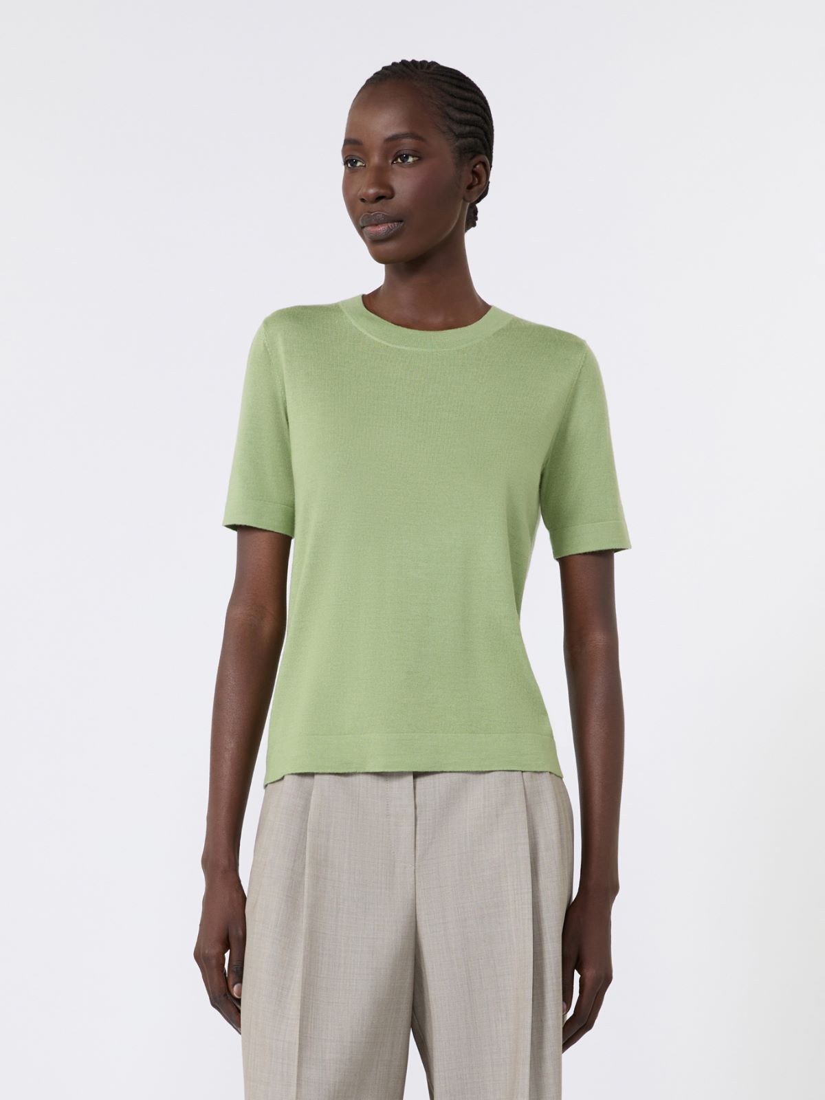 Maglia in lana, seta e cachemire - VERDE - Max Mara - 2