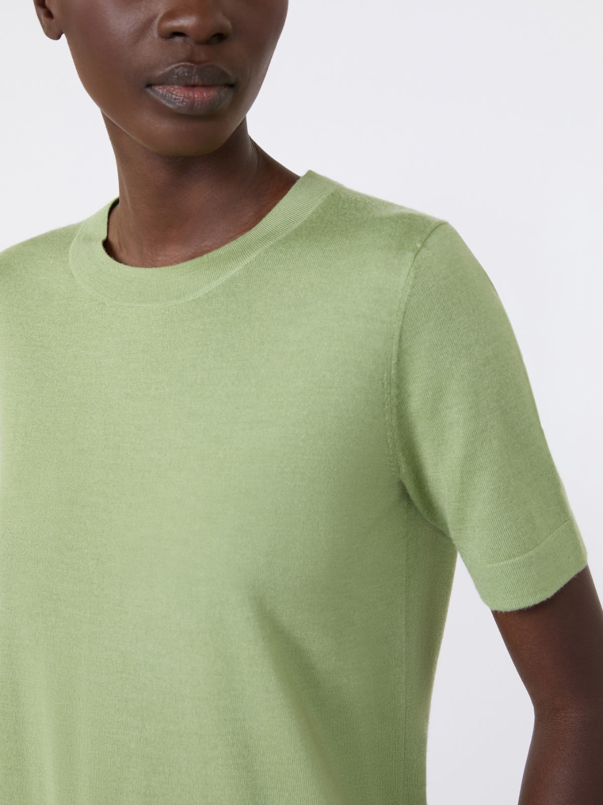 Maglia in lana, seta e cachemire - VERDE - Max Mara - 5