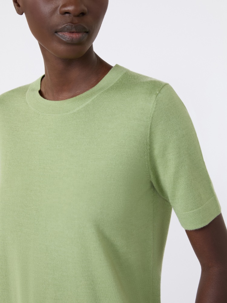 Maglia in lana, seta e cachemire - VERDE - Max Mara - 5