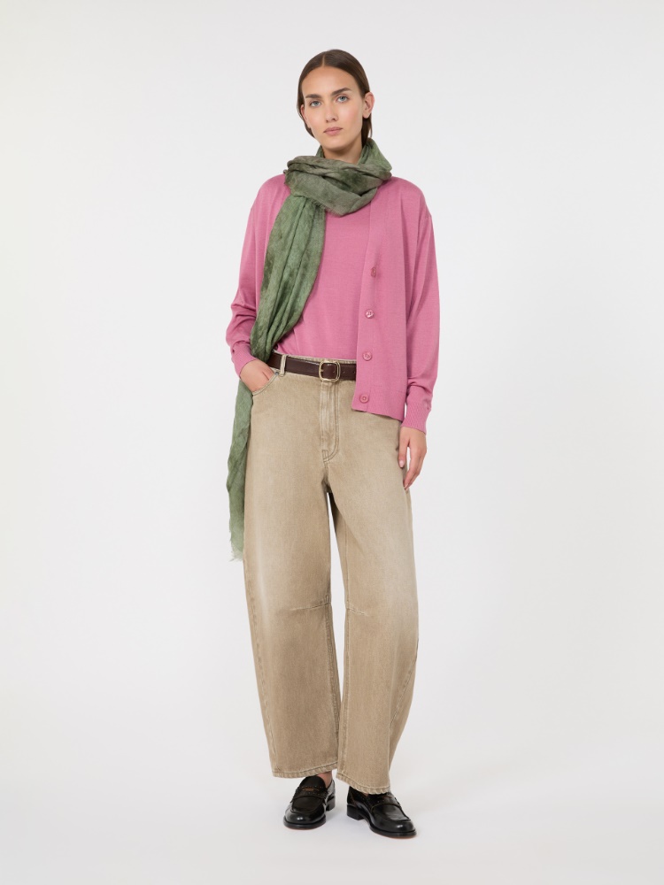 Wool, silk and cashmere sweater - RASPBERRY - Max Mara