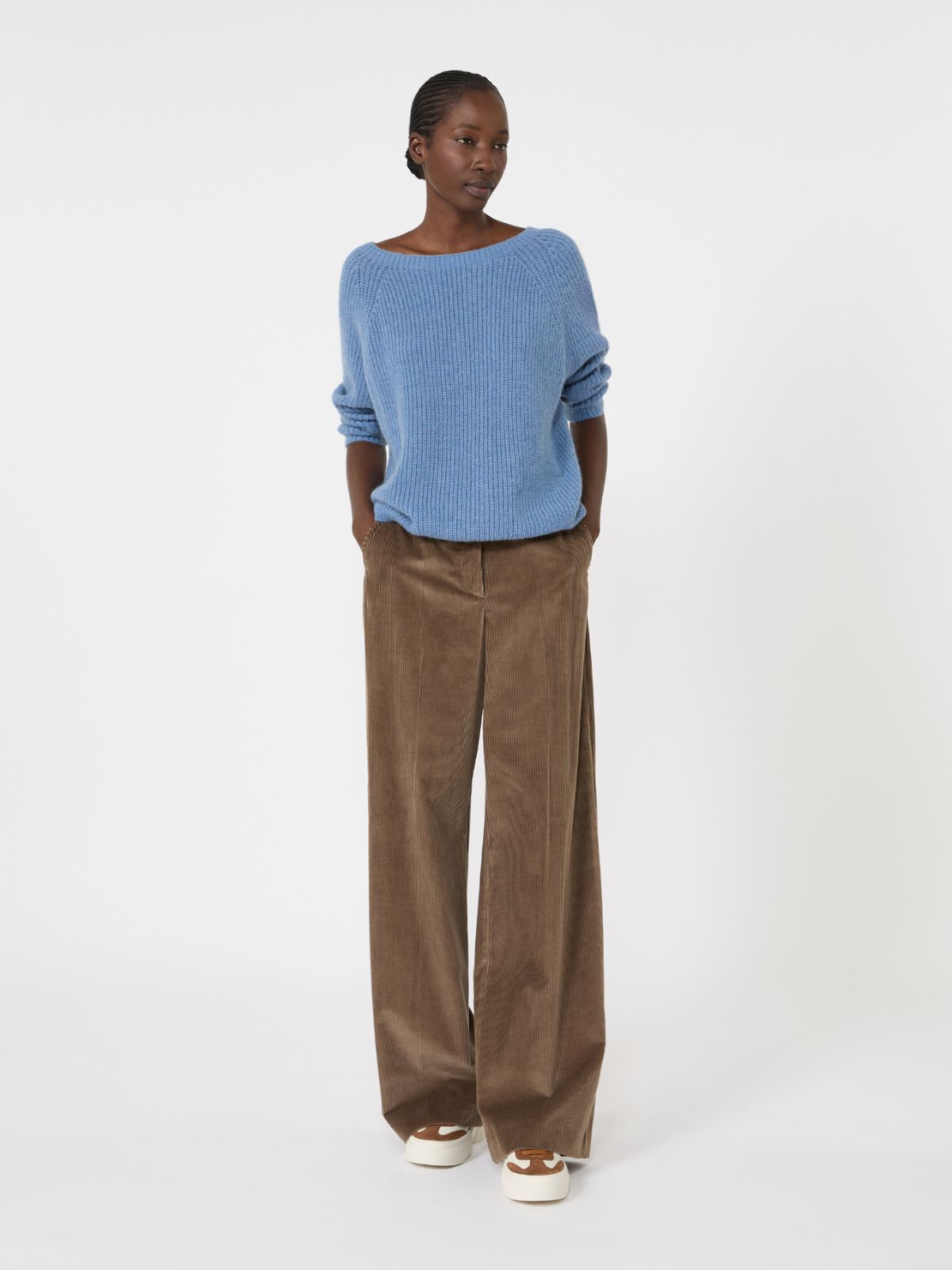 Mohair blend knit jumper - LIGHT BLUE - Max Mara