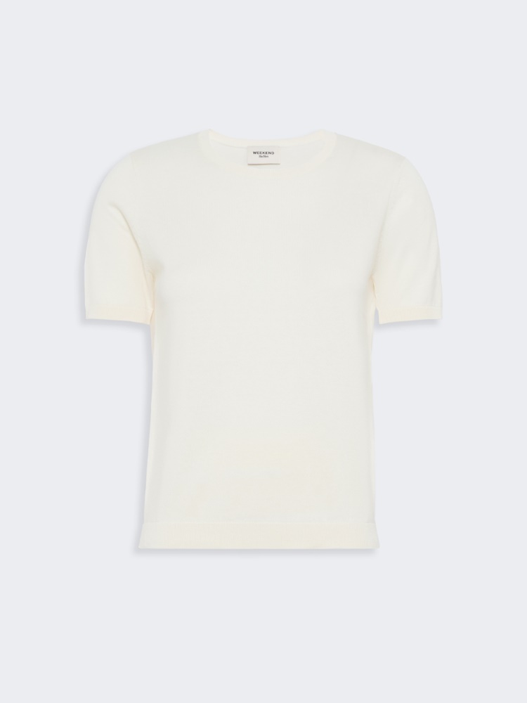 Silk and cotton crew-neck sweater