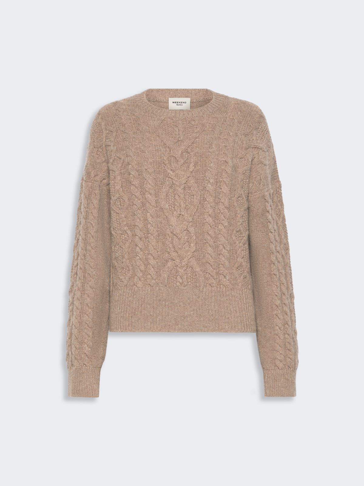 Maglia in filato di lana a trecce - NOCCIOLA - Max Mara - 5