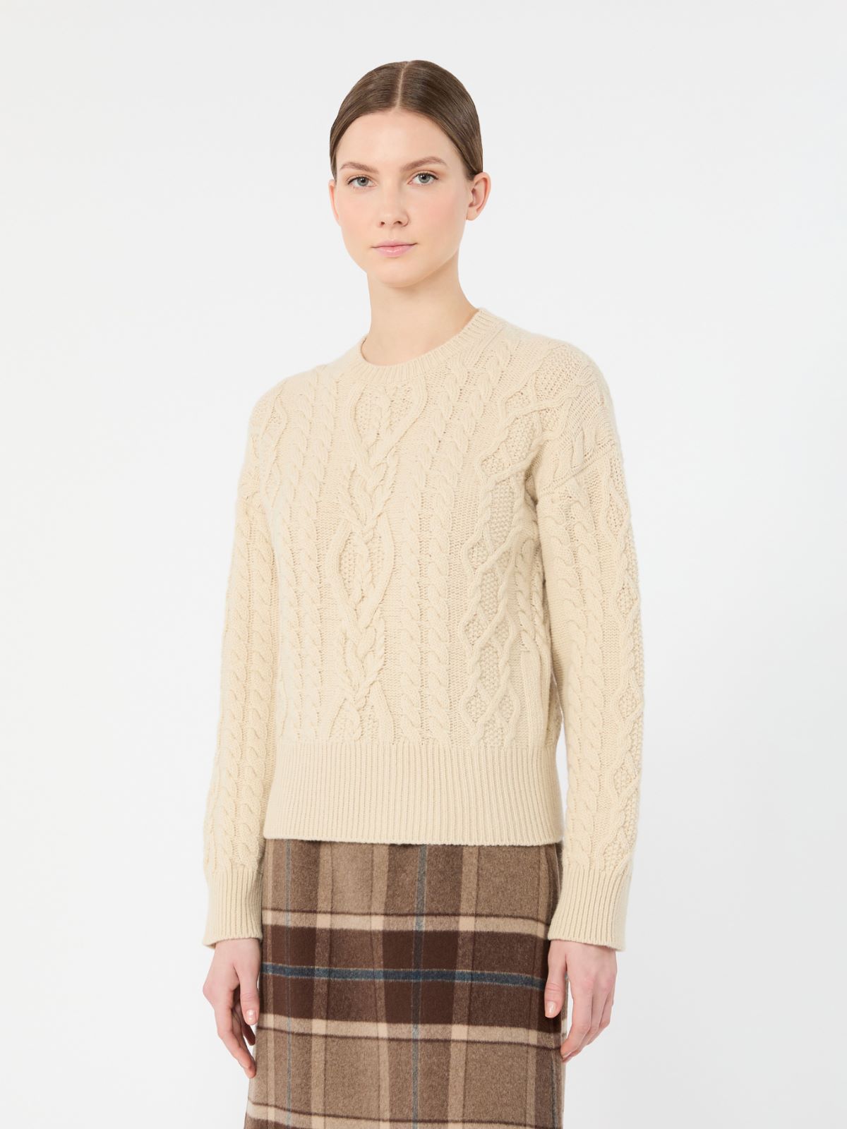 Pull en fil de laine torsadé - GIVRE - Max Mara - 2