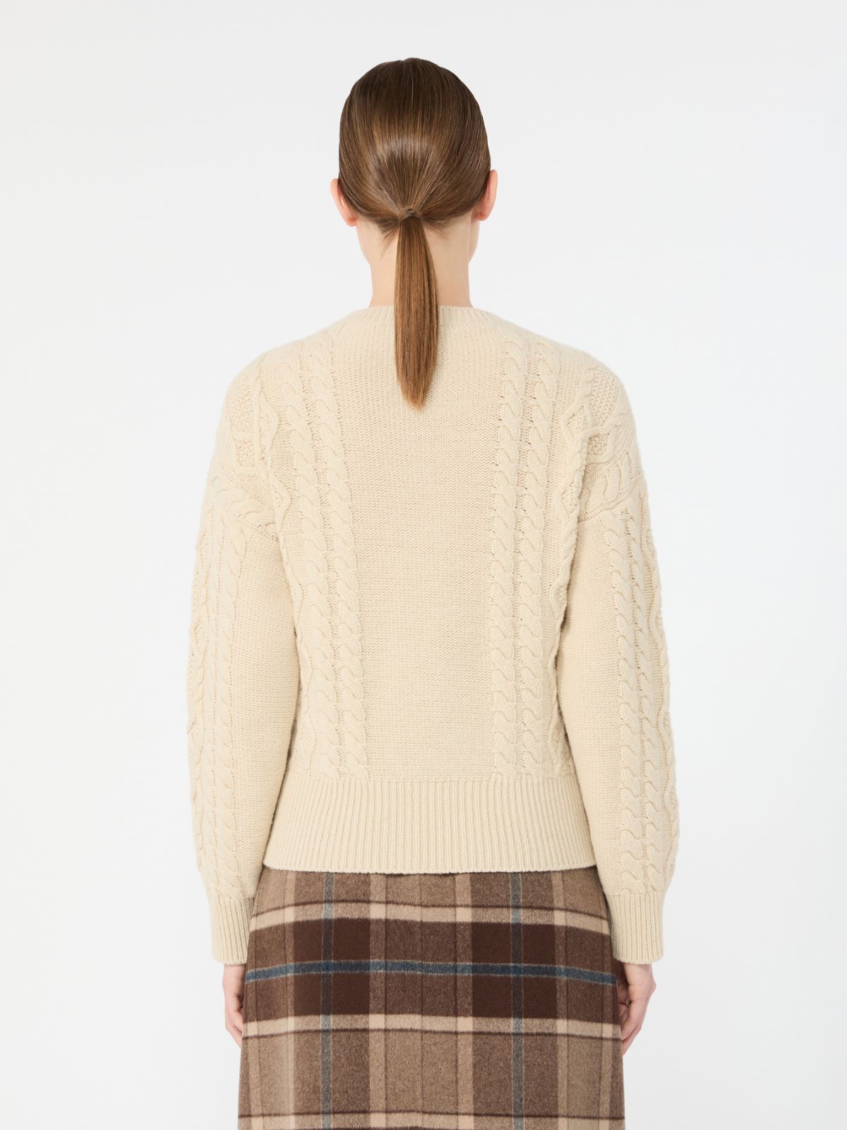 Pull en fil de laine torsadé - GIVRE - Max Mara - 3