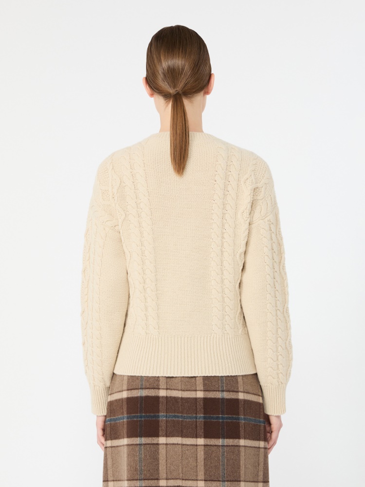 Pull en fil de laine torsadé - GIVRE - Max Mara - 3