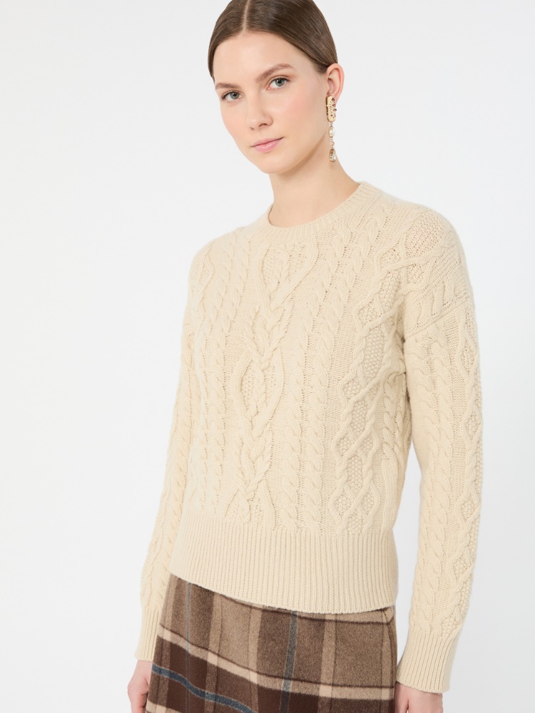 Pull en fil de laine torsadé - GIVRE - Max Mara - 4
