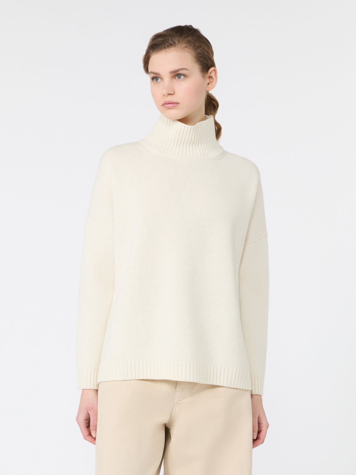 Dolcevita in filato di lana - AVORIO - Max Mara - 2