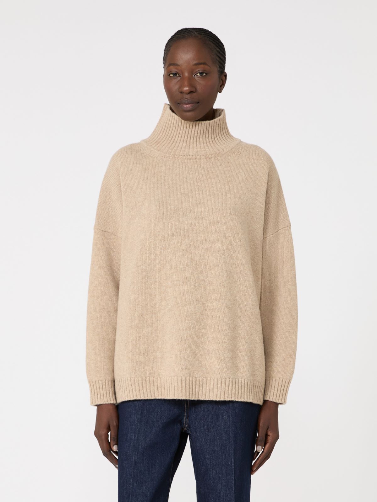 Wool knit turtleneck jumper - BEIGE - Max Mara - 2