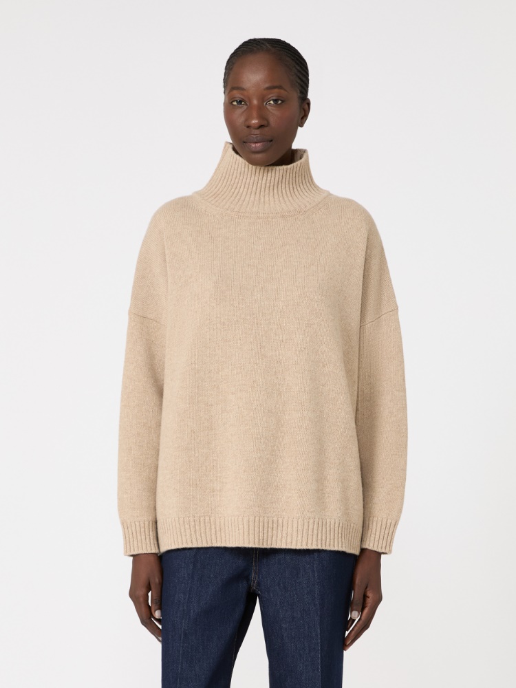 Wool knit turtleneck jumper - BEIGE - Max Mara - 2
