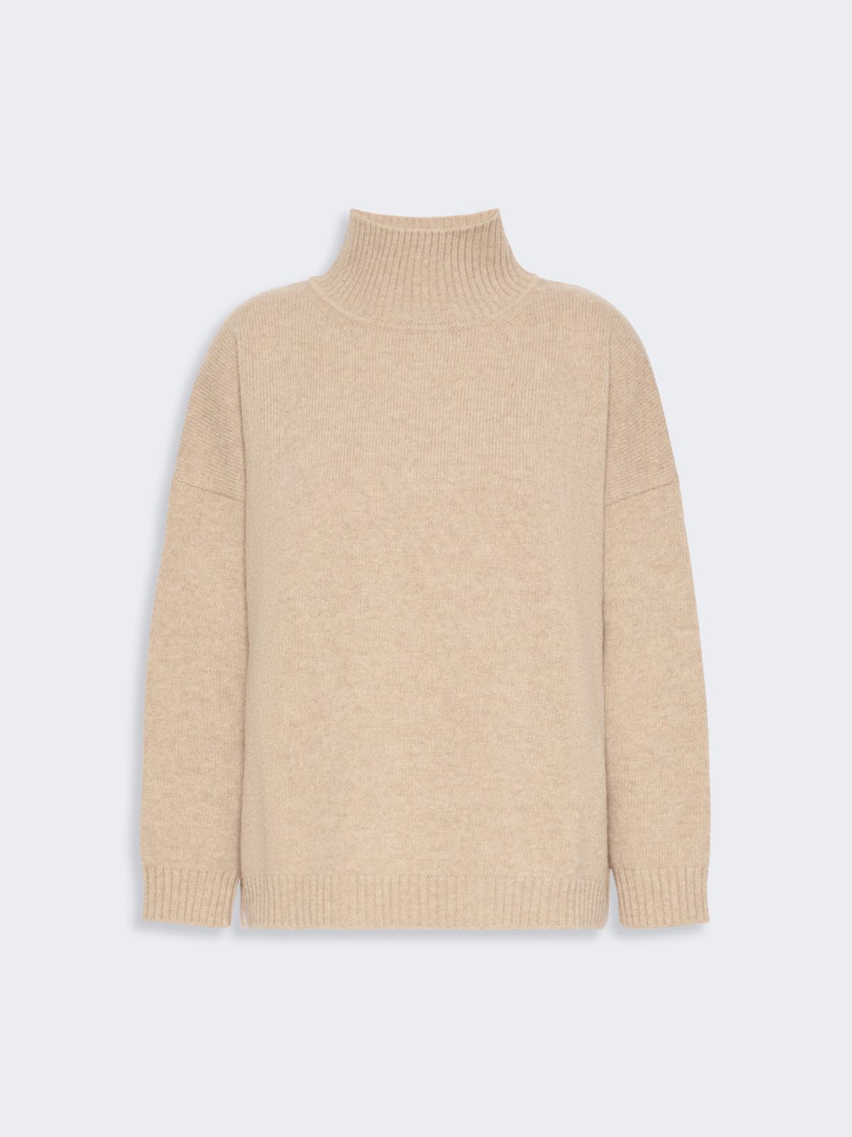 Wool knit turtleneck jumper - BEIGE - Max Mara - 5