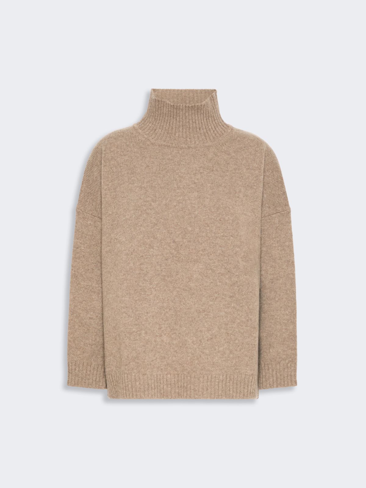 Wool knit turtleneck jumper - HAZELNUT BROWN - Max Mara - 5
