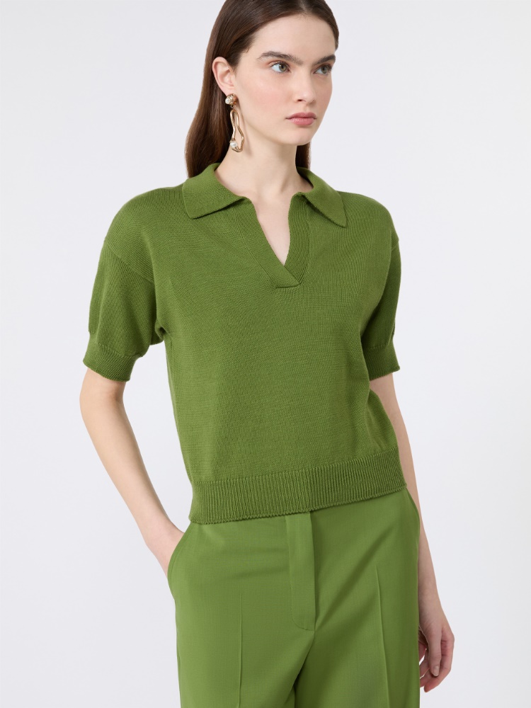 Pull en fil de coton - VERT - 4